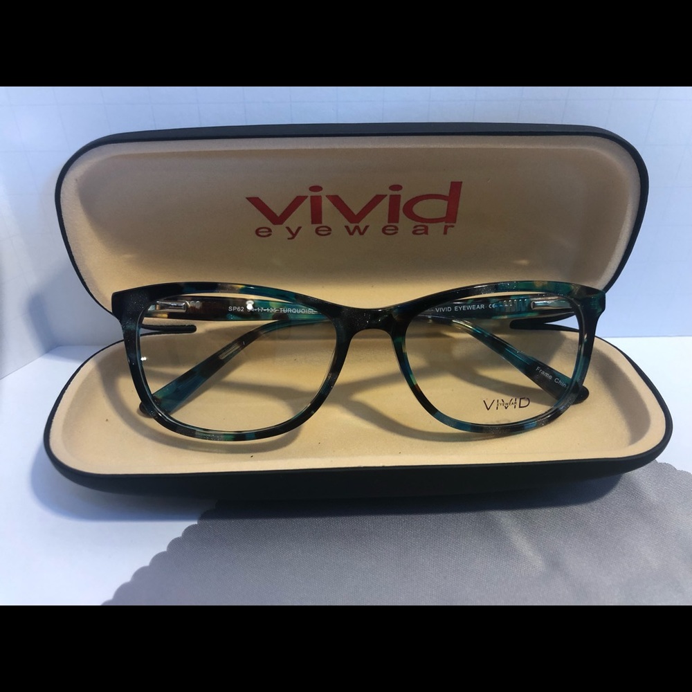 Vivid Eyeglass 62 Color Turquoise Eyesize 54